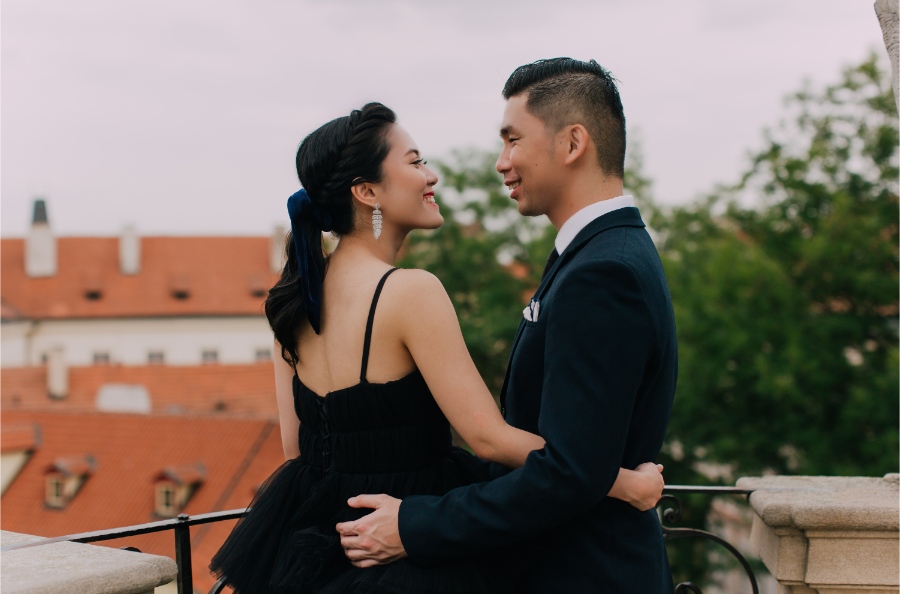 Prague Czech Republic Adventurous prewedding photography with swans, mechanical clock, at Old Town Hall by Nika on OneThreeOneFour 14