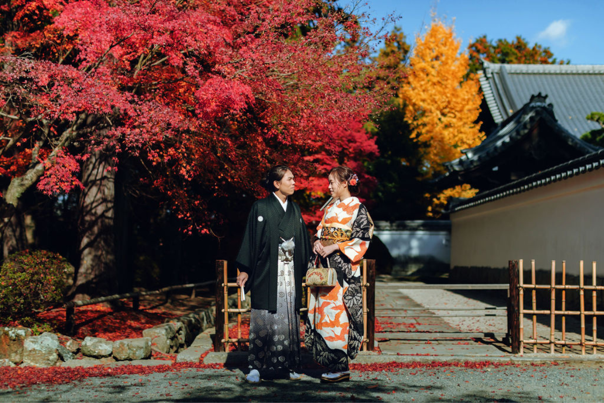 京都傳統的祗園區和服拍攝，以及奈良鹿園秋季婚紗拍攝 by Kinosaki on OneThreeOneFour 0