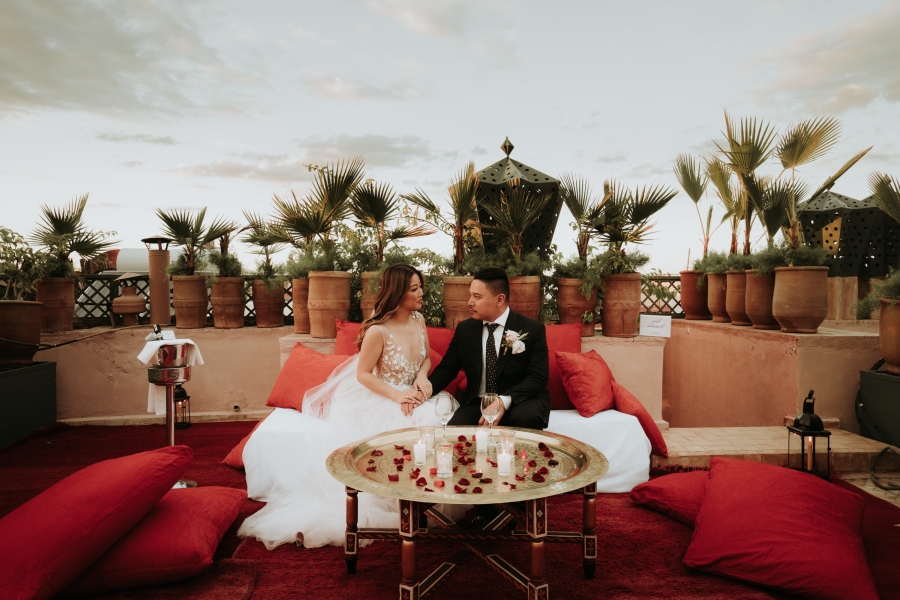 Morocco Marrakech Elopement And Pre-Wedding Photoshoot In The Medina Riad by A.Y. on OneThreeOneFour 26