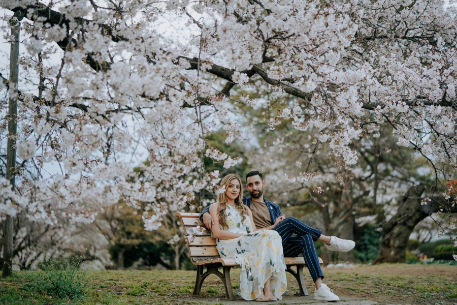 US Couple's Proposal in Tokyo Under Cherry Blossom Trees by Ghita on OneThreeOneFour 13