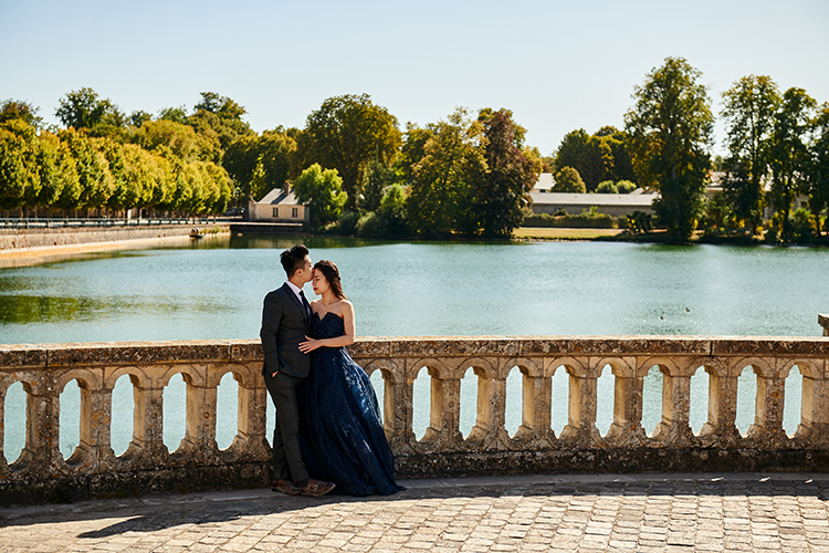 paris wedding photoshoot Château de Fontainebleau
