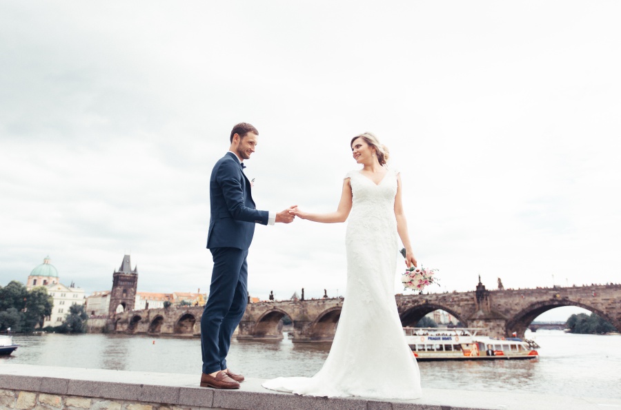 Prague Pre-Wedding Photoshoot At Vrtba Garden And Charles Bridge  by Nika  on OneThreeOneFour 18