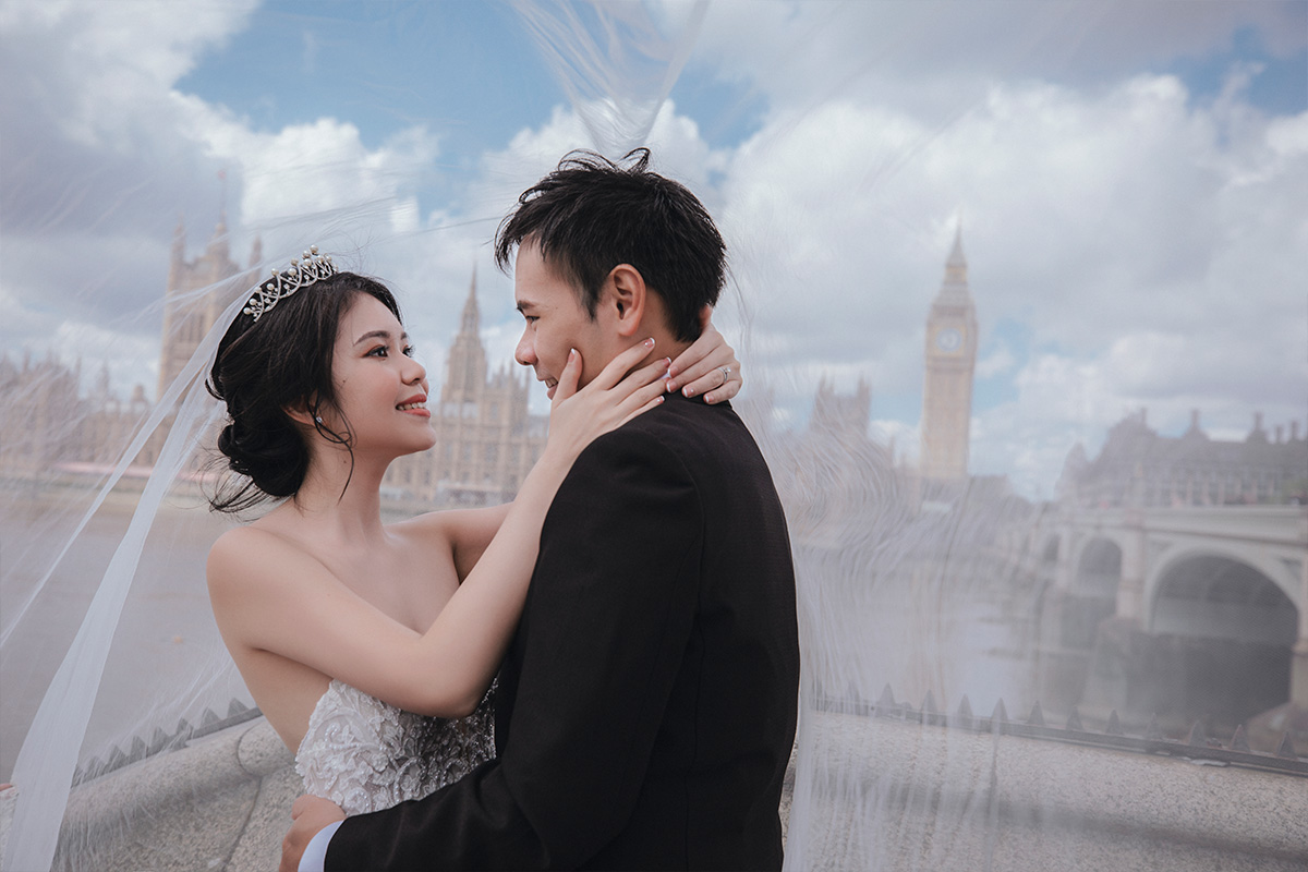 London Pre-Wedding Photoshoot At Big Ben, Palace of Westminster, Millennium Bridge  by Dom on OneThreeOneFour 8