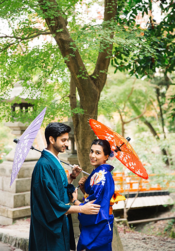 P&K: Indian Kimono Proposal Photoshoot in Kyoto