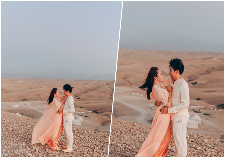 Morocco Surprise Proposal And Casual Couple Photoshoot At Agafay Desert by AW on OneThreeOneFour 29