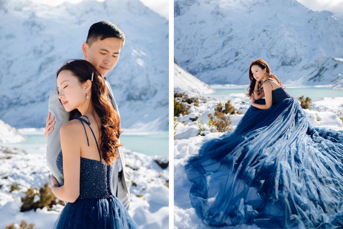 New Zealand Pre-Wedding Photoshoot with Lake Wakatipu, Skippers Canyon, Lake Tekapo, Mount Cook, and Omarama Clay Cliffs by Fei on OneThreeOneFour 21