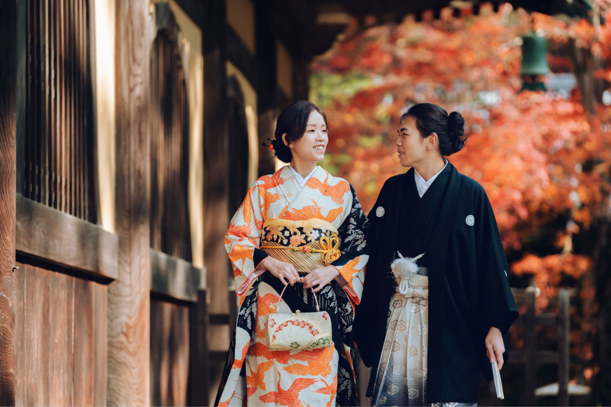 京都傳統的祗園區和服拍攝，以及奈良鹿園秋季婚紗拍攝 by Kinosaki on OneThreeOneFour 4