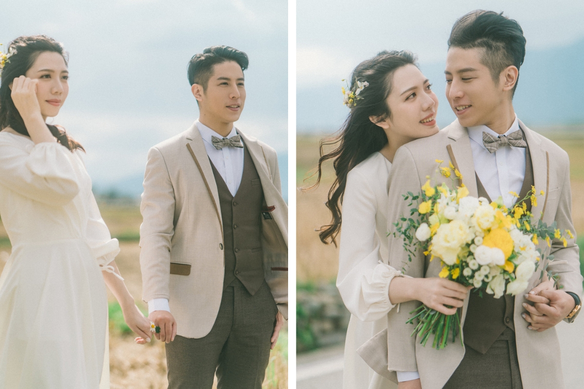 Taiwan Pre-Wedding Photoshoot Countryside Field Beach  by  on OneThreeOneFour 4