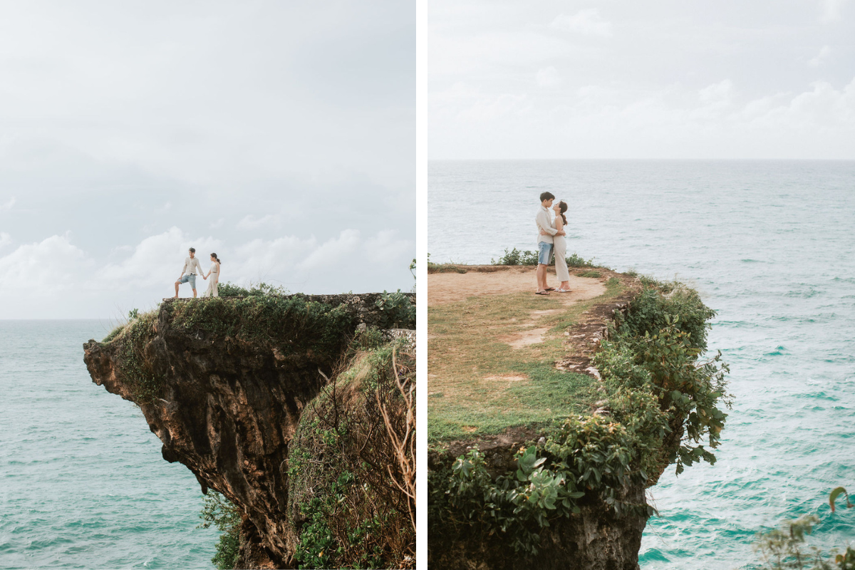 巴厘島婚纱拍攝：巴都爾火山熔岩地、季節性的萬壽菊花田以及巴朗岩壁和海灘 by Cahya on OneThreeOneFour 28