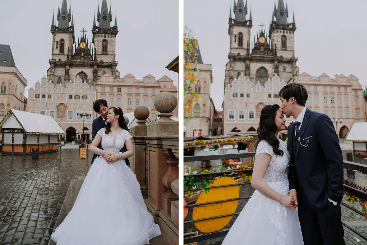 Prague prewedding photoshoot at Astronomical Clock, Old Town Square, Charles Bridge And Petrin Park by Nika on OneThreeOneFour 16