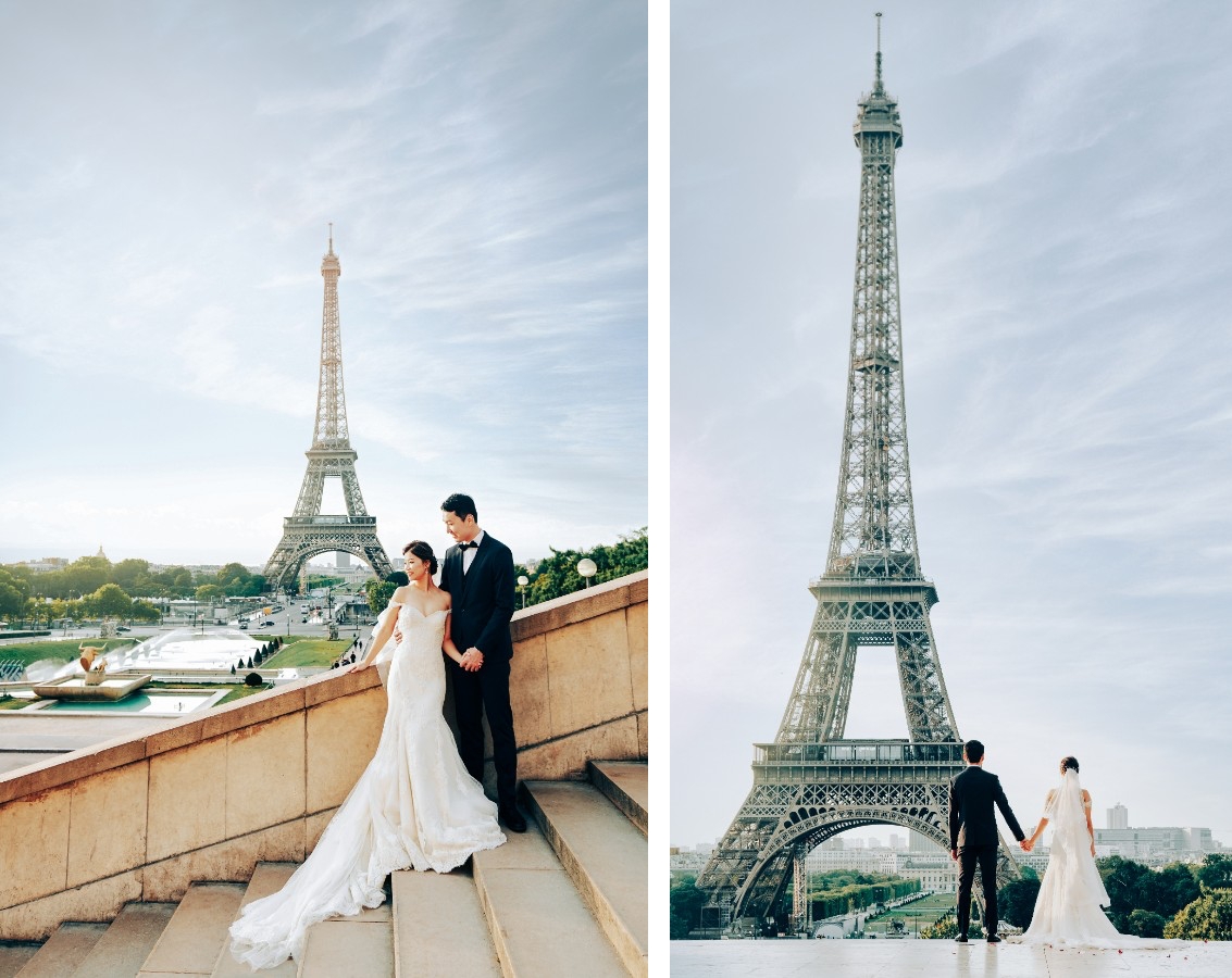 Paris Eiffel Tower and Tuileries Garden Prewedding Photoshoot in France  by Arnel on OneThreeOneFour 1