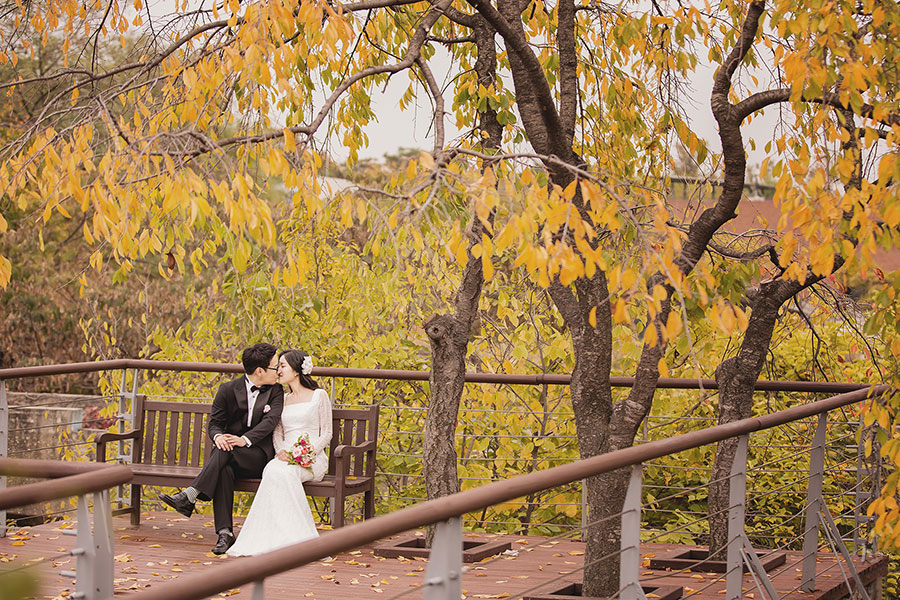 Korea Autumn Pre-Wedding Photoshoot At Seonyudo Park And Hanuel Park  by Junghoon  on OneThreeOneFour 15