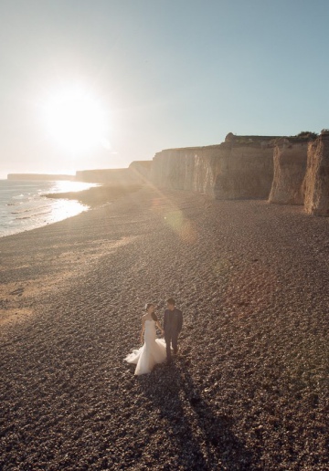 London Pre-Wedding Photoshoot At White Cliff 