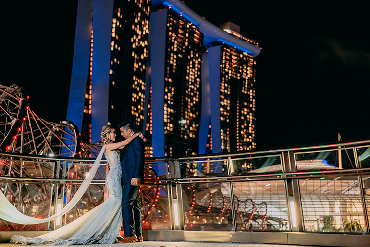 singapore wedding photoshoot marina bay sands
