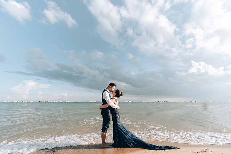 singapore wedding photoshoot east coast park beach