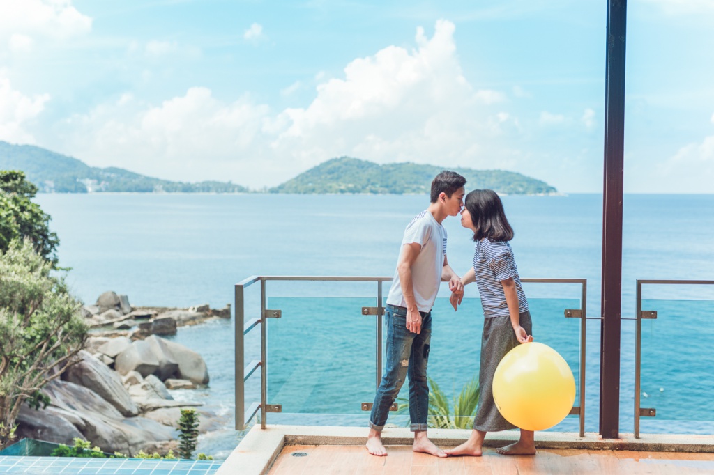 Engagement Photoshoot In Phuket At Phuket Old Town And Beach For Hong Kong Couple by Por  on OneThreeOneFour 4