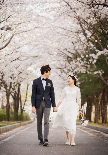 korea Spring Sakura Pre-wedding and Kimono Photoshoot 