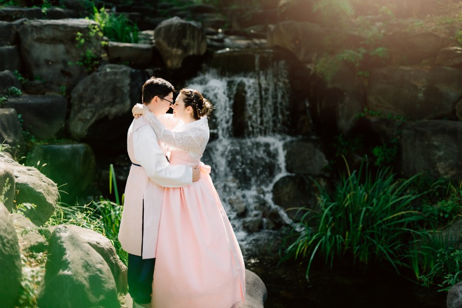 J&A: Korea Hanbok Pre-wedding Photoshoot At Namsangol Hanok Village by Jungyeol on OneThreeOneFour 2