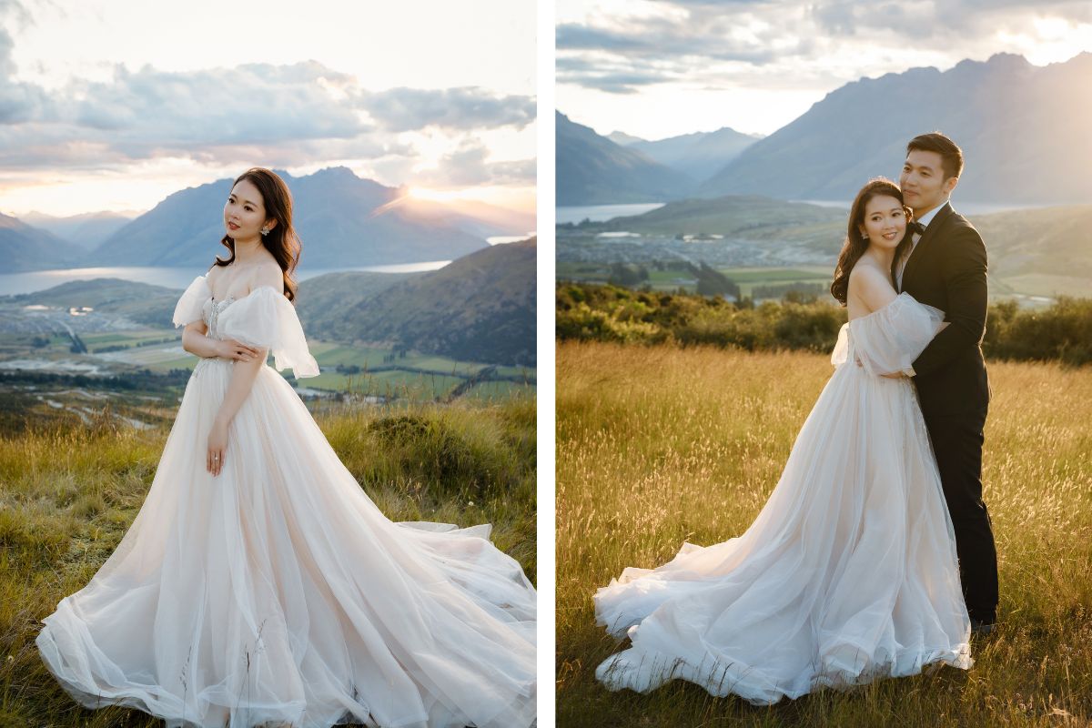 Enchanting New Zealand Summer Pre-Wedding Photoshoot Lupin Season Twin Peak by Fei on OneThreeOneFour 2