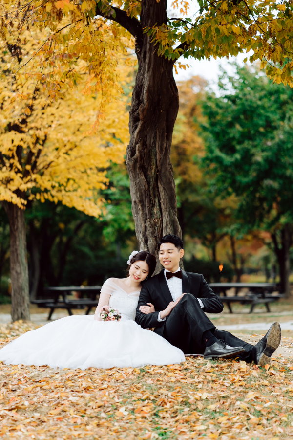 韓國秋季婚紗拍攝 - 首爾林，慶熙大學和南山韓屋村 by Jungyeol on OneThreeOneFour 2
