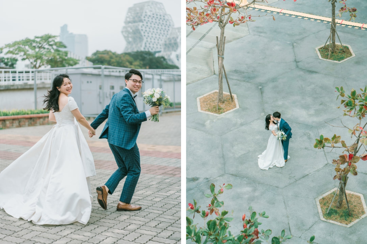 Taiwan Pre-Wedding Photoshoot Waterfront Cafe Streets Playground by  on OneThreeOneFour 1