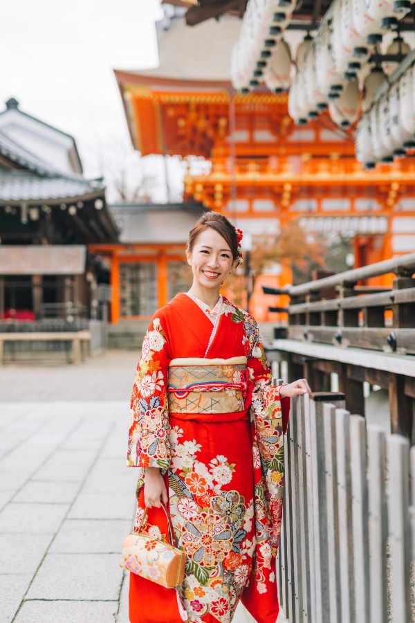 Japan Kyoto Autumn Higashiyama Kimono Prewedding Photoshoot by Shu Hao on OneThreeOneFour 2
