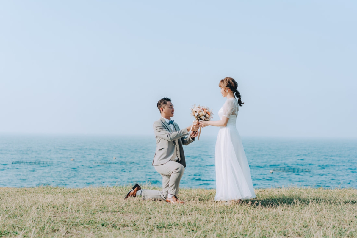 Taiwan Pre-Wedding Photoshoot Ferry Ride Pier Old Town Sea Beach by  on OneThreeOneFour 38