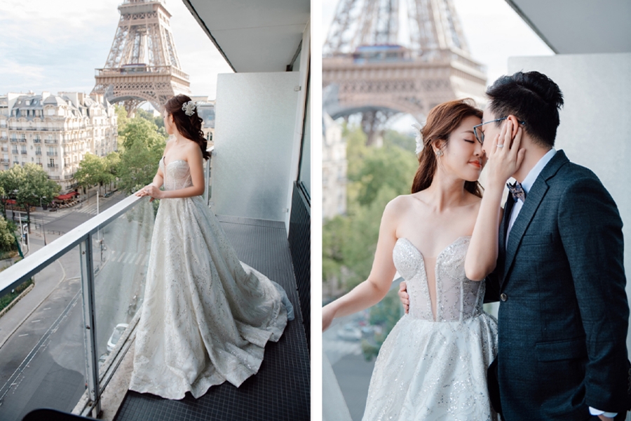 Parisian Elegance: Steven & Diana's Love Story at the Eiffel Tower, Palais Royal, Jardins Du Royal, Avenue de Camoens, and More by Arnel on OneThreeOneFour 1