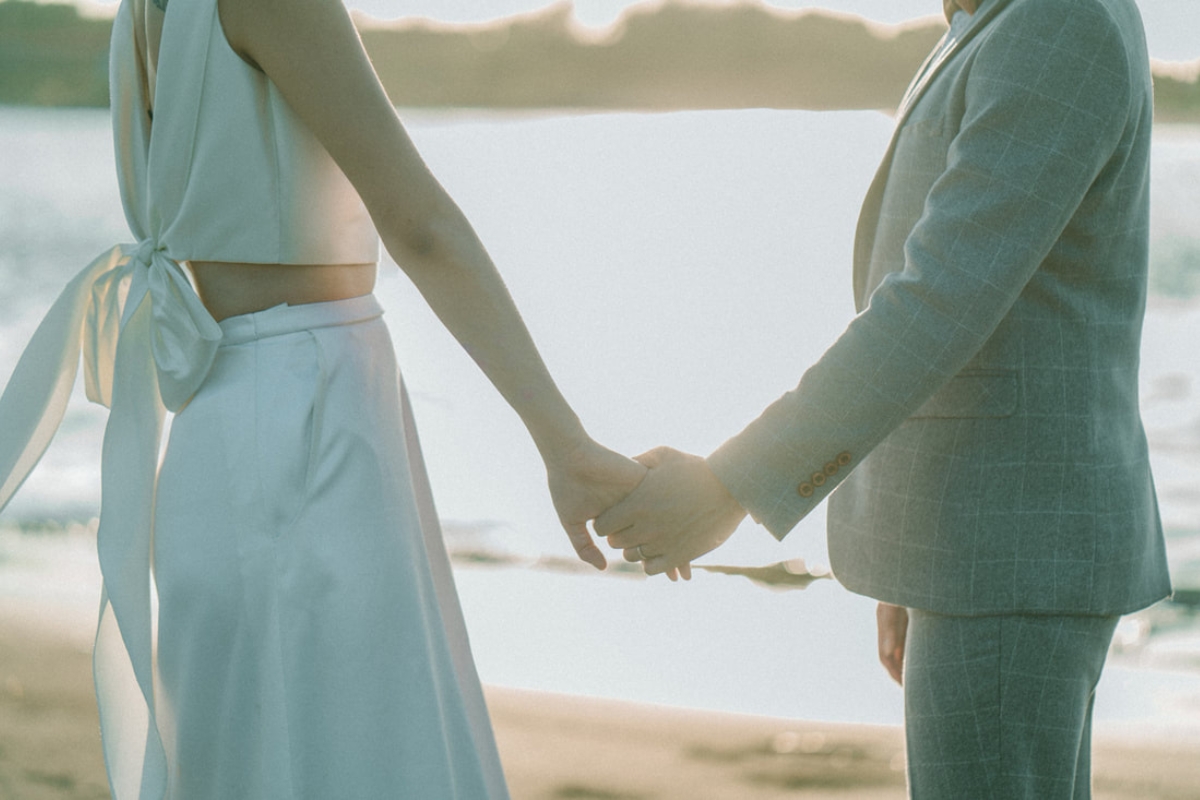 Taiwan Pre-Wedding Photoshoot Quiet Streets Storefronts Beach by  on OneThreeOneFour 28