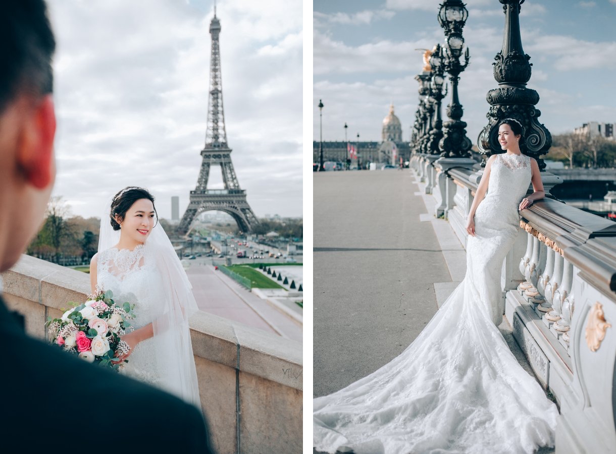 J&A: US Couple's Paris Day to Night Pre-wedding Photoshoot by Yao on OneThreeOneFour 6