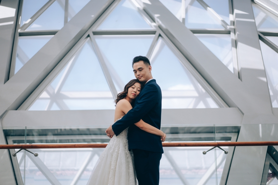 Singapore Pre-Wedding Couple Photoshoot At Jewel, Changi Airport And East Coast Park Beach by Michael on OneThreeOneFour 1