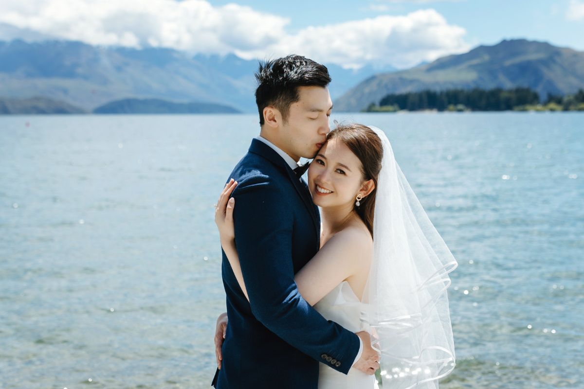 Enchanting New Zealand Summer Pre-Wedding Photoshoot Lupin Season Twin Peak by Fei on OneThreeOneFour 13