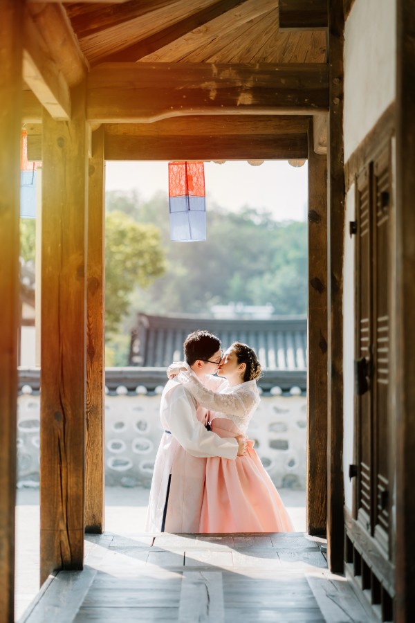 J&A: Korea Hanbok Pre-wedding Photoshoot At Namsangol Hanok Village by Jungyeol on OneThreeOneFour 15