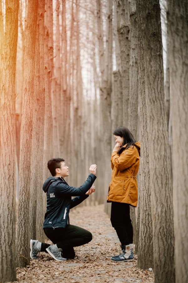 B&M: Surprise proposal in Seoul at Haneul Park by Jungyeol on OneThreeOneFour 5
