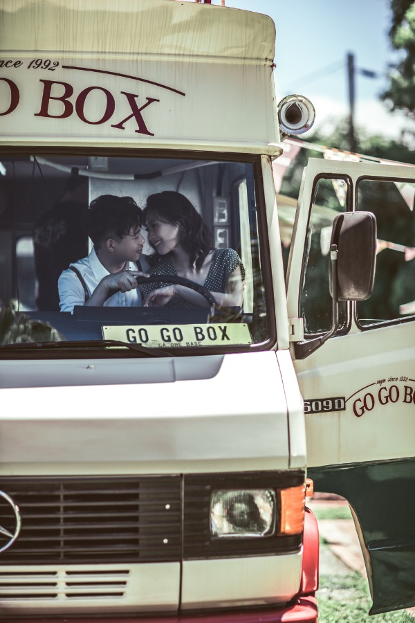 Taiwan Casual Unorthodox Modern Prewedding Photoshoot near Food Truck and Fields by Doukou on OneThreeOneFour 15