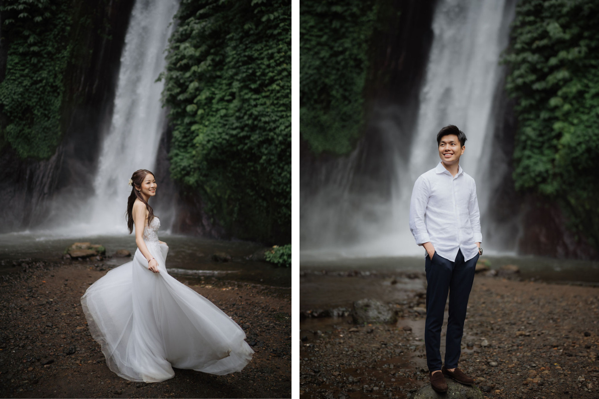 Bali Prewedding Photoshoot At Lake Tamblingan, Munduk Waterfall And Sunset At Mengening Beach by Cahya on OneThreeOneFour 20