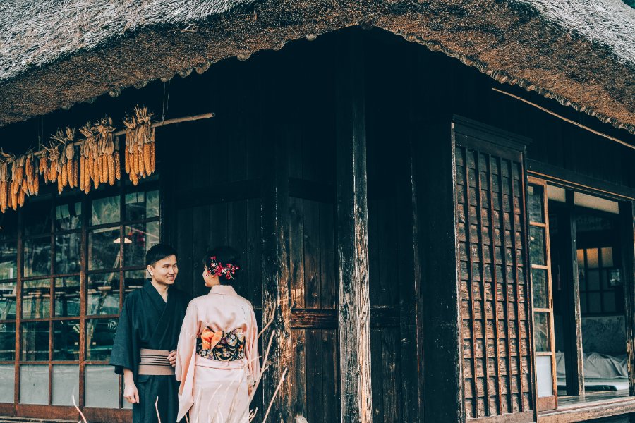 Japan Tokyo Pre-Wedding Photoshoot At Traditional Japanese Village And Pagoda During Sakura Season by Lenham on OneThreeOneFour 6