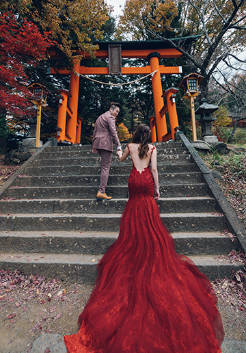 J&J: Tokyo Autumn Pre-Wedding Photoshoot