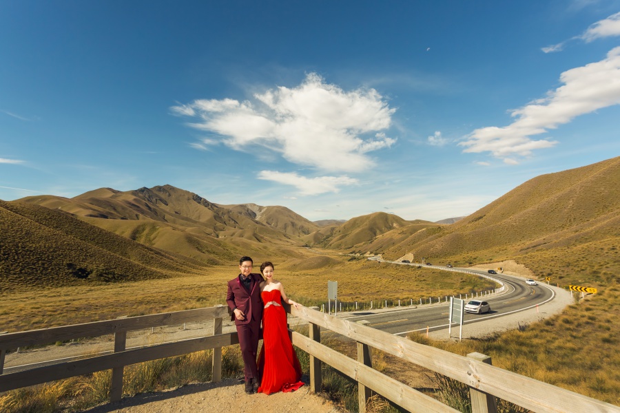 New Zealand Pre-Wedding Photoshoot At Christchurch, Lake Pukaki And Alpaca Farm  by Xing on OneThreeOneFour 24