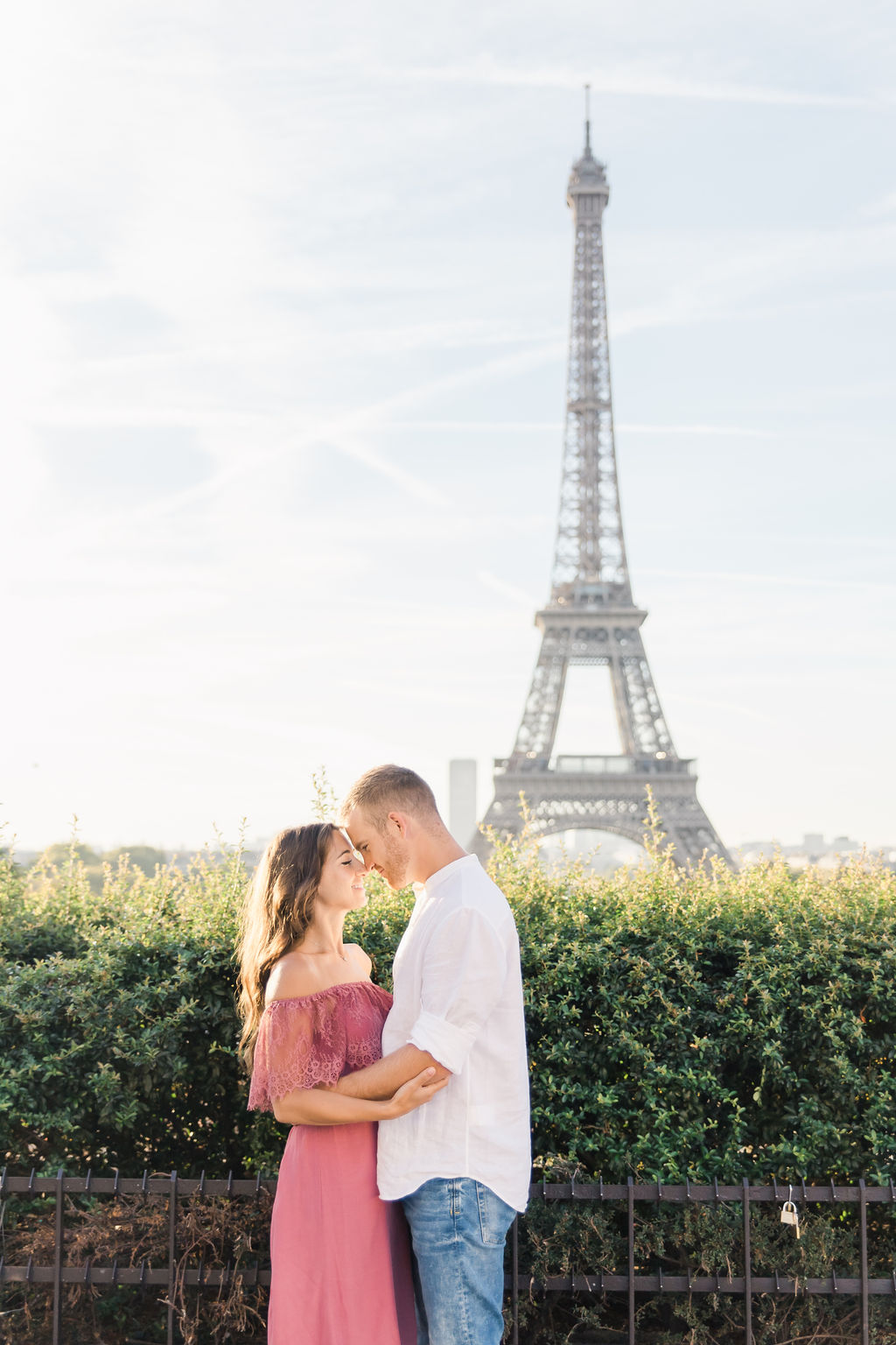 Engagement Photos in Paris' Trocadero With a Stunning View of Eiffel Tower by Celine on OneThreeOneFour 0