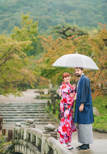 C: Kimono pre-wedding at Ninenzaka district in Kyoto