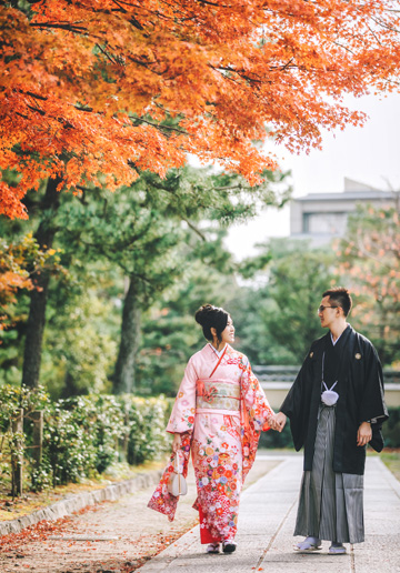 Kyoto Kimono Photoshoot At Shosei-en Garden and Kennin-Ji Temple, Gion District 