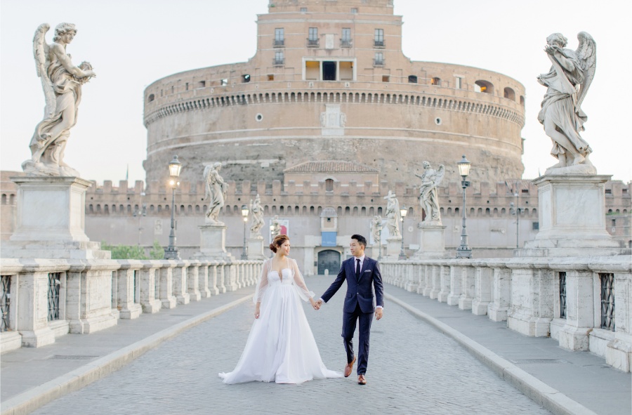 Italy Rome Colosseum Prewedding Photoshoot with Trevi Fountain  by Katie on OneThreeOneFour 1