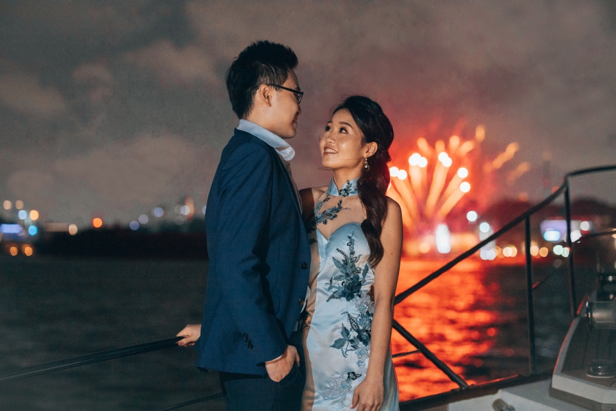 Singapore Pre-Wedding Photoshoot At Yacht, Fort Canning Park And Seletar Airport by Cheng on OneThreeOneFour 19