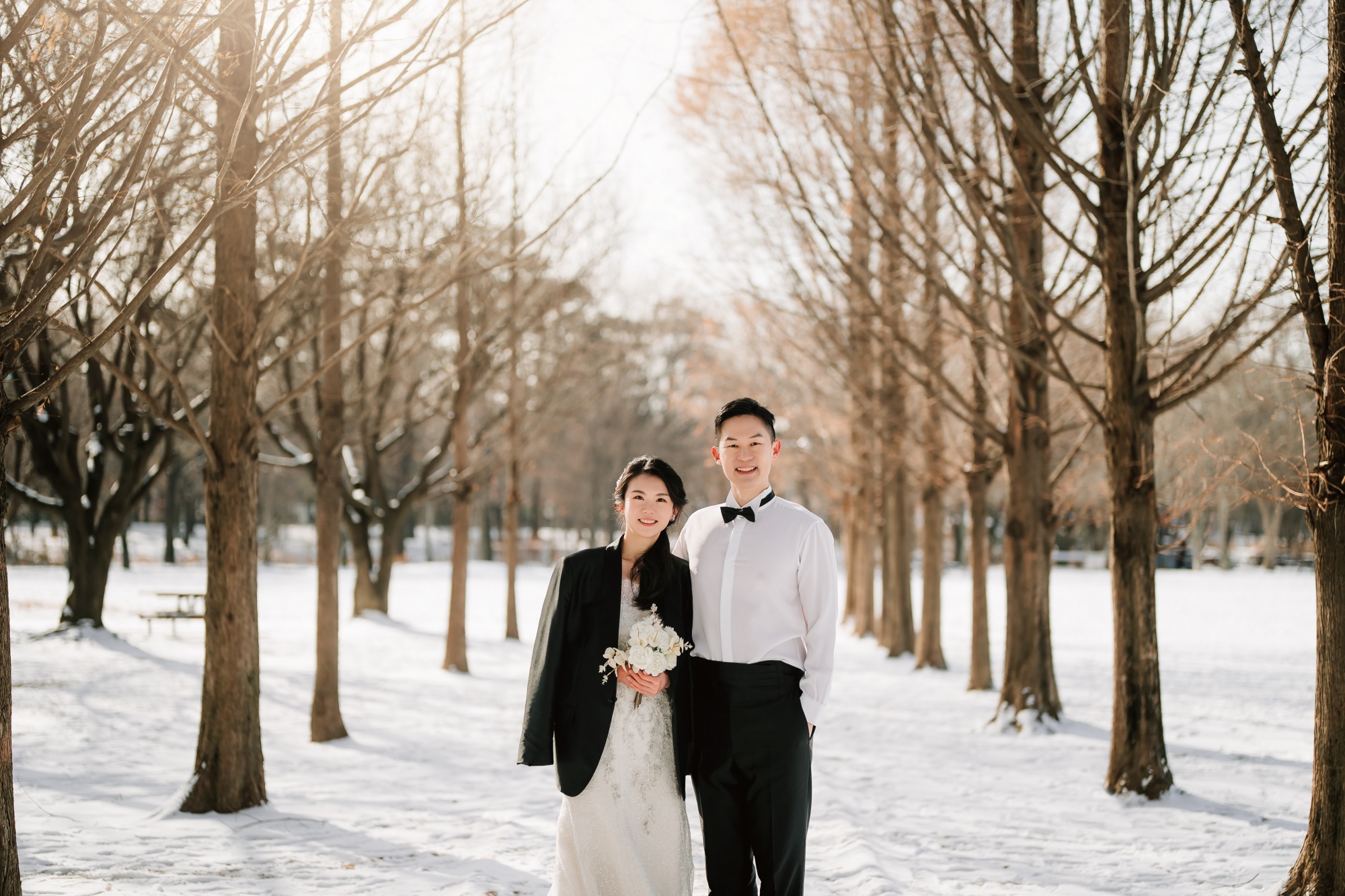 Whispers of Love in Seoul's Winter Wonderland: Snowy Pre-Wedding Extravaganza by Jungyeol on OneThreeOneFour 12