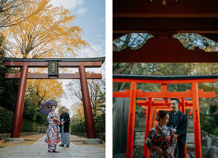 tina yong 日本東京和服婚紗拍攝 nezu shrine