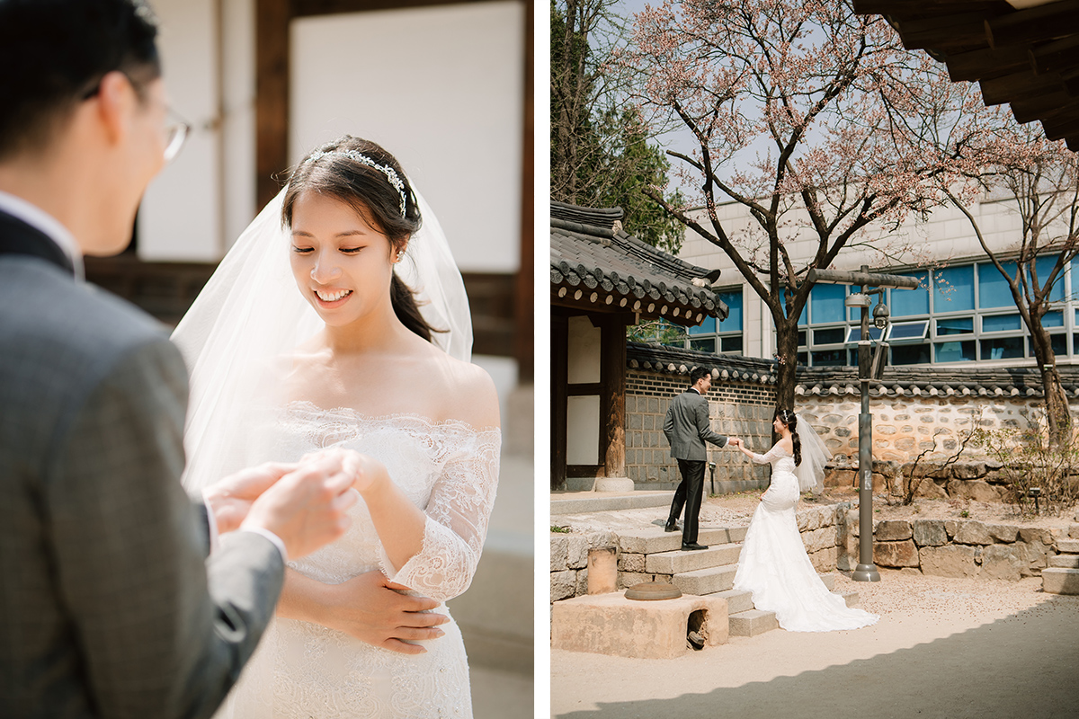City in Bloom: Romantic Pre-Wedding Photoshoot Amidst Seoul's Blossoming Beauty by Jungyeol on OneThreeOneFour 23