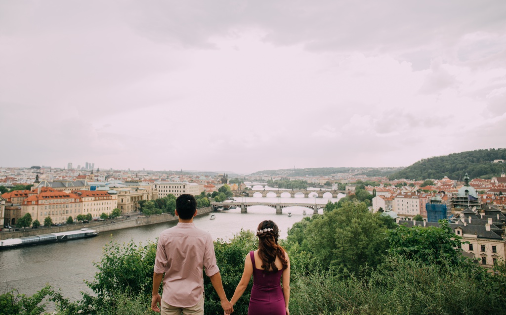 Prague Pre-Wedding Photoshoot At Old Town Square, Vrtba Garden And St. Vitus Cathedral  by Nika  on OneThreeOneFour 29