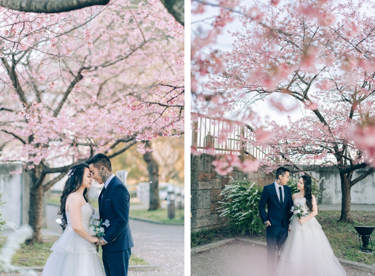 J&A: Pre-wedding in Tokyo with early blooming sakura and Mt Fuji by Dahe on OneThreeOneFour 4