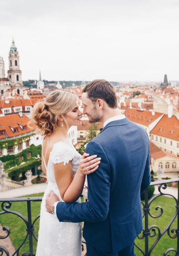 Prague Pre-Wedding Photoshoot At Vrtba Garden And Charles Bridge 